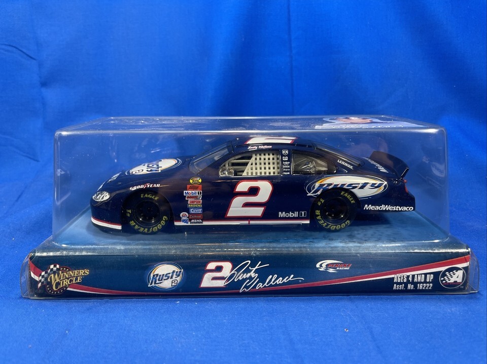 Winners Circle NASCAR #2 Rusty Wallace Mobil Stock Car 1:24 Diecast Car ... - $5.75