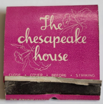 THE CHESAPEAKE HOUSE MADISON AVE NEW YORK RESTAURANT ADVERTISING MATCHBO... - $12.99