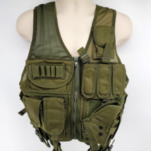 Barbarians Tactical Vest Holster Paintball Hunting Adjustable OG Green - £35.00 GBP