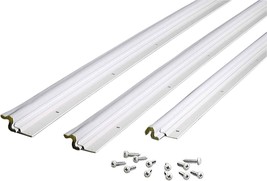 36-Inch By 84-Inch Flat Profile Door Jamb Weatherstrip Kit With Screws, White, - £31.67 GBP
