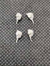 (4) WWII Micro Armour Tank Turret Metal Miniature Bits 1/285 Scale - $8.90