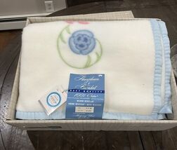 NOS Vtg Montgomery Ward Treasure Chest Blanket Floral Flower 72”x 90” Or... - €128,96 EUR