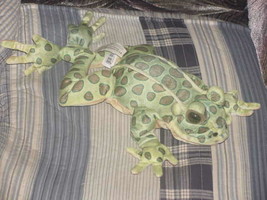 14&quot; Leopard FROG Plush Puppet Toy Folktails Folkmanis - £15.90 GBP