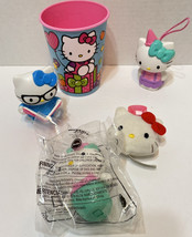 Sanrio Hello Kitty Mixed Lot of 5 One Cup and Four McDonalds Happy Meal Toys - £11.52 GBP