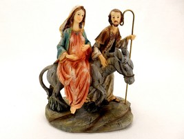 3D Resin Figurine, Mary &amp; Joseph Traveling To Bethlehem, Las Posadas Nativity - £31.29 GBP