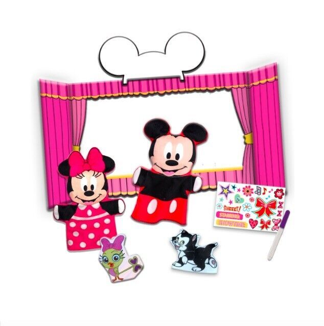 Disney Jr Minnie & Mickey Tell Me A Story Hand Puppet Theater NEW Creative Play! - $17.12