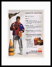 1996 McDonald&#39;s / NFL Framed 11x14 ORIGINAL Vintage Advertisement  - $34.64