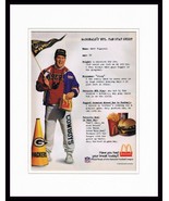 1996 McDonald&#39;s / NFL Framed 11x14 ORIGINAL Vintage Advertisement  - £27.08 GBP
