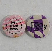 Vintage 80s Psychedelic Furs &amp; Pet Shop Boys Button Lot Post Punk New Wave 0.75&quot; - £19.83 GBP