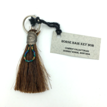 COWBOY COLLECTIBLES horse hair key chain with beads &amp; concho accents - n... - £10.25 GBP