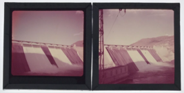 2 Diff 1950s Hydroelectric Dam Glass Plate Photo Slide Magic Lantern - £14.81 GBP
