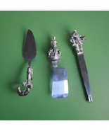 Wallace Knives Cheese Butter Spreader 3pc Set Christmas Santa Snowman Ca... - €15,34 EUR