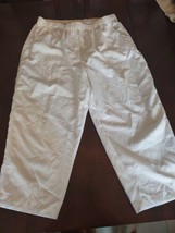 Rebecca Malone Size Large White Capri&#39;s-Brand New-SHIPS N 24 HOURS - £38.67 GBP