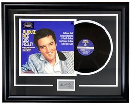 Elvis Presley Framed Jail House Rock Vinyl Record w/ Laser Engraved Signature - £139.55 GBP
