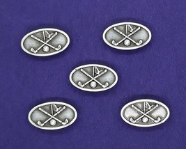 18th Hole Crossed Golf Clubs Small Concho / Conchos Approx. 1&quot;x 1/2&quot; - £6.22 GBP