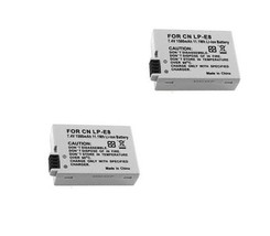 Two 2X LP-E8, Batteries For Canon Eos Eos Rebel T2i, Rebel T3i, 550D, Eos 600D, - £16.26 GBP