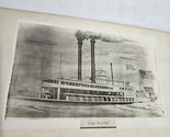 Ruth Steamship Paddle Wheeler Photo 7.8&quot;W X 5.2&quot;H mounted on cardboard - $29.98