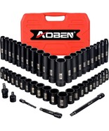3/8-Inch Drive Impact Socket Set, 49 Pieces, 6 Point, Sae/Metric, (5/16&quot;... - £70.88 GBP