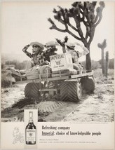 1966 Print Ad Hiram Walker Imperial Blended Whiskey Desert Rat Vehicle - £14.14 GBP