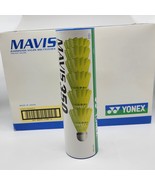 7 Tubes Yonex Mavis 350 Yellow Nylon Shuttlecocks, Blue Cap, Made in Japan - $118.00