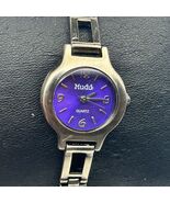 Mudd Metallic Gray Stainless Steel Women’s Watch Working New Battery - €15,16 EUR