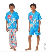 Sonic the Hedgehog Boys Girls Pajamas Blue 3-Piece Top Pants Shorts Shor... - $55.48 CAD