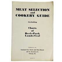 Vintage 1930&#39;s Beef Pork Meat Cookery Guide National Live Stock &amp; Meat B... - £9.69 GBP