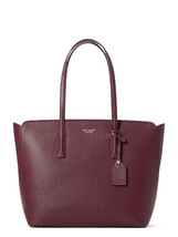 Kate Spade Margaux Large Leather Tote Shopper Shoulder Bag Deep Cherry NWT $298 - £118.63 GBP