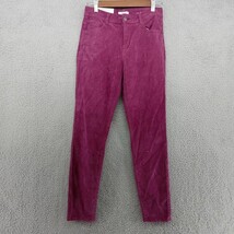 Kensie Jeans Womens Purple Corduroy The Kelsey Preppy High Rise Skinny S... - $21.49