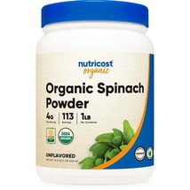 Nutricost Organic Spinach Powder 1LB - Certified Organic Supplement(D0102HRMRX8. - £36.76 GBP