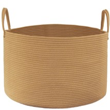Storage Basket Xxxlarge Cotton Rope Blanket Basket 22&quot; X 22&quot; X 14&quot; Baby Laundry  - £37.97 GBP