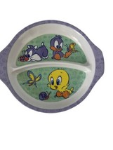 ZAK Designs Baby LOONEY TUNES Plastic Dinner Plate 7&quot; Sylvester Tweety Daffy - £6.89 GBP