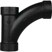 Charlotte Pipe 3 in ABS Fittings DWV All Hub Long-Turn Tee Wye Undergrou... - £18.43 GBP