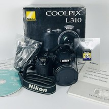Nikon Coolpix L310 Compact Digital Camera 14.1 MP 21x Zoom In Box With 1... - $241.87