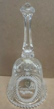 1994 Artmark Chicago Crystal Glass Bell Grandma Fills The World With Love 5&quot; - £9.97 GBP