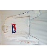 NWT Levi&#39;s Red White Blue Crew Neck Raw Cut Long Sleeve Sweatshirt S Org... - €15,59 EUR
