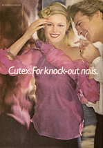 1979 Cutex Cosmetics Nail Polish Model Nancy Donahue 2-pg Vintage Print ... - £5.90 GBP