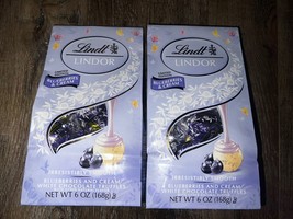 Lindt ~ 2-Bags Blueberries &amp; Cream White Chocolate Truffles 6 oz ~ 12/31/2024 - £18.65 GBP