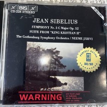 Jean Sibelius Symphony No. 3 C Major  Op. 52 The Gothenburg Symphony CD Jarvi - £11.78 GBP