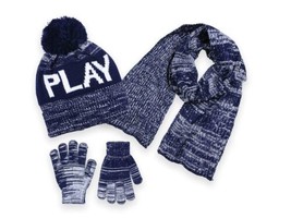 Polar Wear Boys Knit Hat, Scarf And Gloves Set- Navy - $9.49