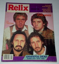 The Who Relix Magazine Vintage 1982 Us Festival Daltrey Townshend Gratef... - £15.70 GBP