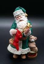 Hallmark Keepsake Ornament Merry Olde Santa 1992 Green Suit - Vintage - £7.82 GBP