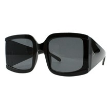 Womens Oversized Square Sunglasses Thick Bold Side UV 400 - £16.04 GBP+