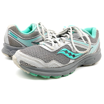 Saucony Womens 8.5 Cohesion 10 Running Walking Sneakers Shoes Gray Teal S15339 - £23.04 GBP