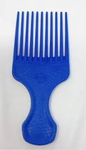 Vintage Goody Plastic Textured Reptile Print Hair Pick Comb Lift USA Blue - £15.93 GBP