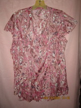 Pink&#39;s Shirt Floral-Print Size L - £7.86 GBP