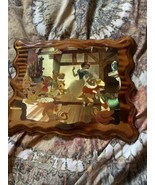 Snow White +The Seven Dwarfs Wooden Hand Carved Plaque - $29.70