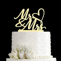 Mr And Mrs Cake Topper - Wedding, Engagement, Wedding Anniversary Cake - £14.93 GBP