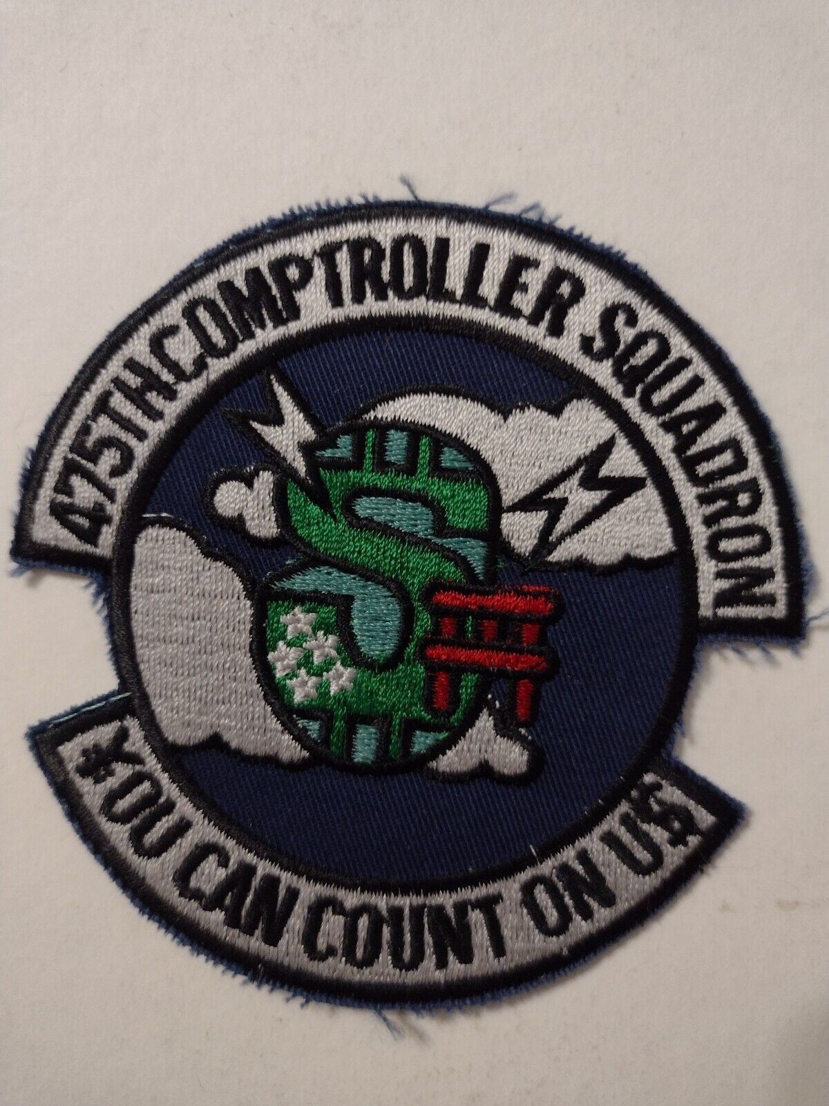 USAF 475th COMPTROLLER SQUADRON PATCH  :KY24-9 - £7.19 GBP