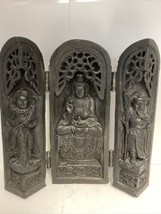 Chinese Buddha Portable Shrine Triptych - £35.57 GBP